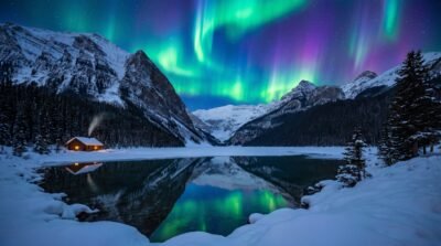 Aurora Valley Wallpaper